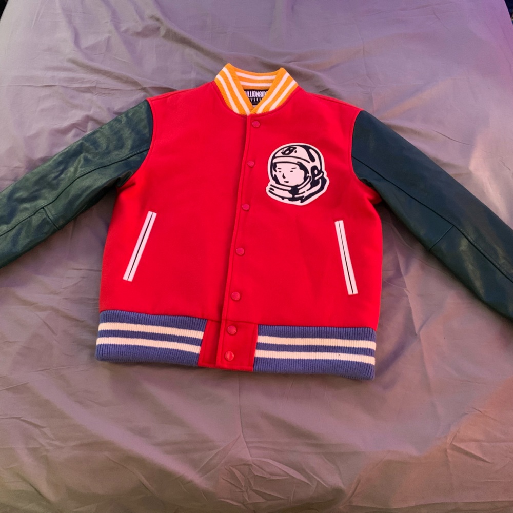 BILLIONAIRE BOYS CLUB BBC LETTERMAN JACKET LOLLIPOP RED - Picture 5 of 5